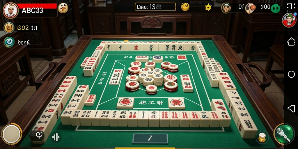 Screenshot ABC33 menampilkan aksi seru dalam permainan Mahjong.