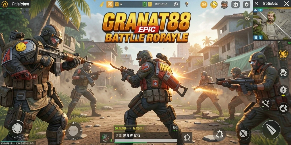 Tangkapan layar gameplay fantastis di GRANAT88, menunjukkan aksi menegangkan dan strategi.