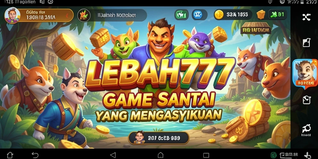 Tampilan gameplay LEBAH777 yang penuh warna dan menarik.